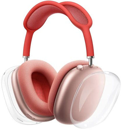 LHOEST 2 Stück Hülle für Airpods Max, Transparent TPU Dünne Weiche Hülle für Airpods Max Stoßfest Kratzfest Staubdicht, Transparentes Set Abdeckung Case für Apple AirPods Max Zubehör
