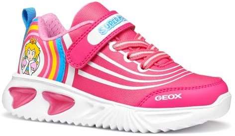 Geox J Assister Girl C Basket, Fuchsia, 26 EU