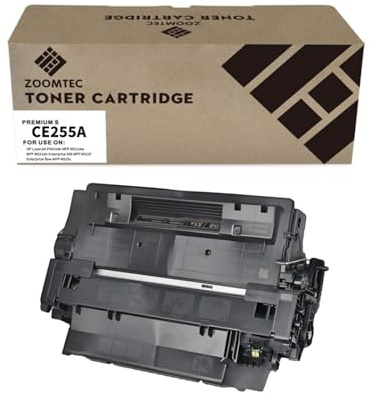 ZOOMTEC CE255A 255A Laserdrucker Patronen Tonerkartuschen, kompatibel mit Druckern HP LaserJet P3010 P3011 P3015 P3015d P3015dn P3015n P3015x Enterprise 500 MFP M525dn M525f (1 Schwarz)
