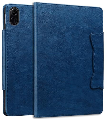 Bxithnr Funda para Honor Pad X8 Pro/Honor Pad X9 11,5 Pulgadas 2023 Tablet Carcasa PU + TPU Cuero Flip Case Cover con Función de Soporte - Azul Militar