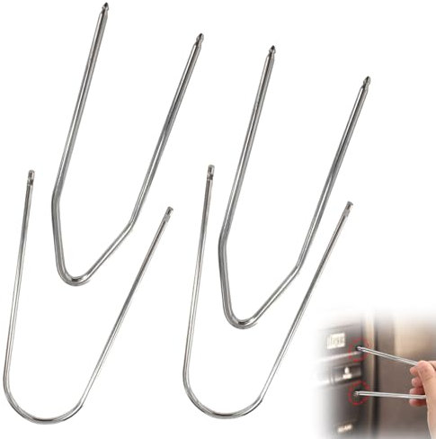 4PCS Car Radio Removal Tool Kit, U & V Shape Tools for Easy Removal of Car Stereos, Compatible with Most Vehicles, Durable and Easy to Use