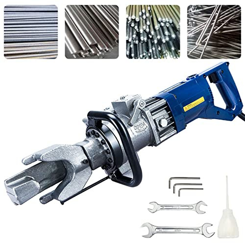 PLSZLL Cintreuse électrique pour Barres d'armature, cintreuse hydraulique avec Boulon de positionnement, Angle de cintrage 0-130°, Vitesse 5S, diamètre 4-16 mm, pour cintrer Les câbles en Acier
