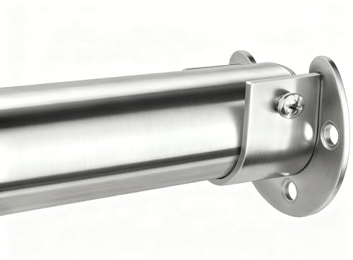 FIRJOY Robuste Schrankstangen zum Aufhängen von Kleidung, Länge verstellbar (Silber, 42,9 cm – 68,3 cm)