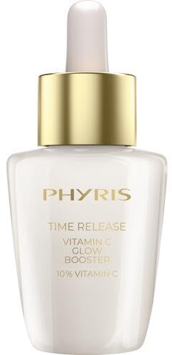 PHYRIS TIME RELEASE Vitamin C Glow Booster Vitamin C Serum 30 ml | Für Gesicht, Hals & Dekolleté, mit 10 % Vitamin C, für einen ebenmäßigen & strahlenden Teint