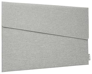 SIGEL Laptop Hülle 14 Zoll Slim Sleeve RPET Filz hellgrau | BA500, Magnetverschluss, wasserabweisend, für Laptop und Tablet, nachhaltig aus RPET & Recycling-Filz, 35 x 25 x 1 cm