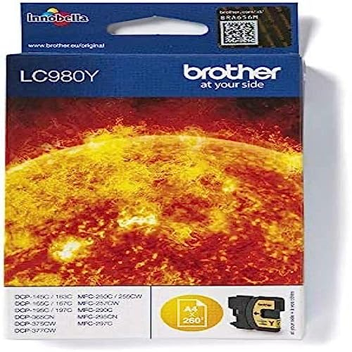 Brother Tintenpatrone LC-980Y, gelb