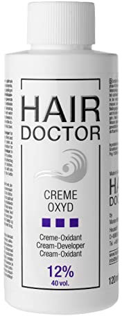 Hair Doctor Creme Oxyd Wasserstoffoxyd 12 Prozent Entwickler für ideale Farbergebnisse, 1er Pack (1 x 120 ml)