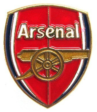 Arsenal FC Offizielles Produkt Emaille Badge Club Crest Design, kardiert Ohrstecker