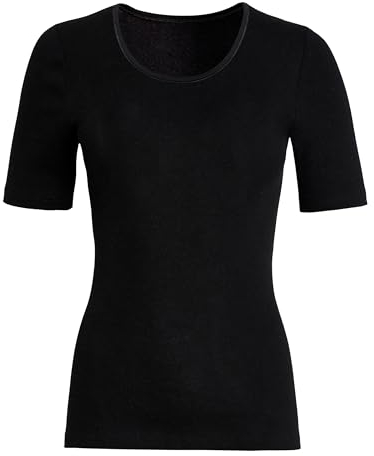 Susa Damen Angora Spenzer S8010810 Thermounterwäsche - Oberteil, Schwarz (Schwarz S750), XL EU