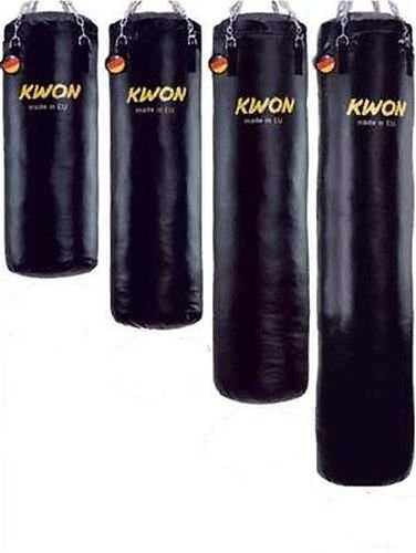 Kwon Boxsack 150 cm Sandsack Ø 35cm GEFÜLLT ca. 75 Kg inkl. Deckenhalterung + Kette + Drehwirbel