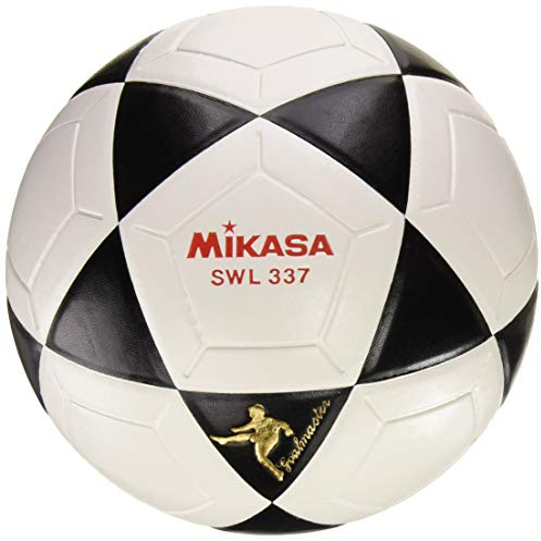 MIKASA SWL-337 Ballon de Futsal Mixte Adulte, Blanc/Noir, 62 cm