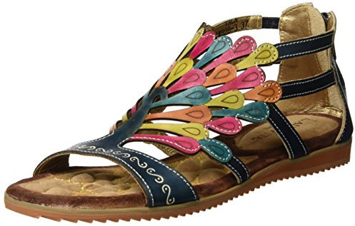 Laura Vita Femme Vaccao Sandales, Jean Bleu, 40 EU