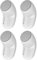 EUDEMON (4 Pack,White) Adjustable Door Guard Door Stop, Finger Pinch Guard,Revolving Door Stopper for Child Proofing, Pet Door Stopper,Easy to Install and Use 3M VHB Adhesive, no Tools Need