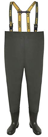 PROS Wathose Standard AJ-SB01 Grün Anglerhose Fischerhose Teichhose Hochwasserhose (44)