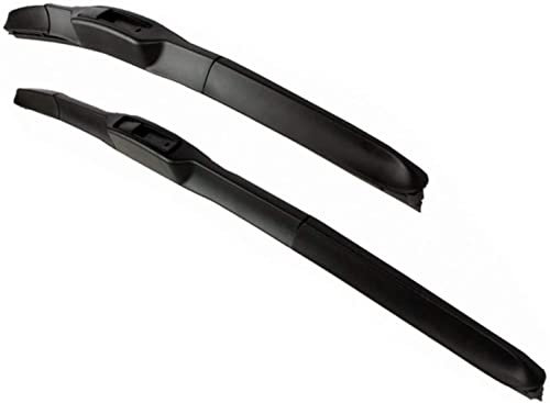 AERO HYBRID TOP QULITÄT 650/350 Scheibenwischer Hakenbefestigung - BLACK LINE EDITION