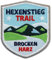 2 x Abzeichen gestickt 51 x 60 mm/Hexenstieg Harz Brocken/Harzer-Hexen-Stieg/Applikation Aufnäher Aufbügler Bügelbild Patch/Bergsteigen Wandern Klettern Reiseführer Wanderkarte Kompass