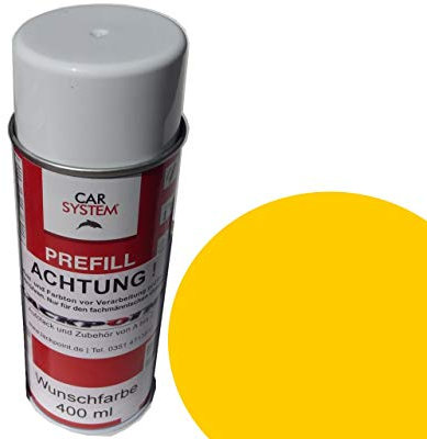 Lackpoint Spraydose 400ml Basislack Vorlack Gelb Uni Autolack Trendlack Tuning