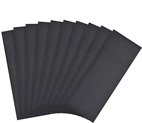 sourcing map 220 Grits Sanding Sheets 9-inch x 3.6-inch Wet Dry Silicon Carbide Sandpaper for Wood Furniture Metal Polishing 10pcs