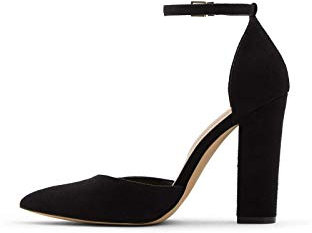 Aldo Women's Dress Shoes with Block Heels, Nicholes in Black, Size 8.5 Pump, 6 UK
