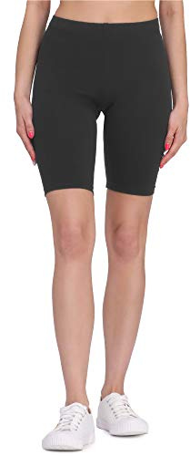 Bellivalini Kurze Leggings Damen aus Viskose Bequeme und atmungsaktiv Leggings Kurz für Sommer BLV50-149 (Graphite, XL)
