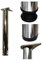 Adjustable Breakfast Bar Worktop Support Table Kitchen Leg 710/820/1100 mm (820mm, Chrome)
