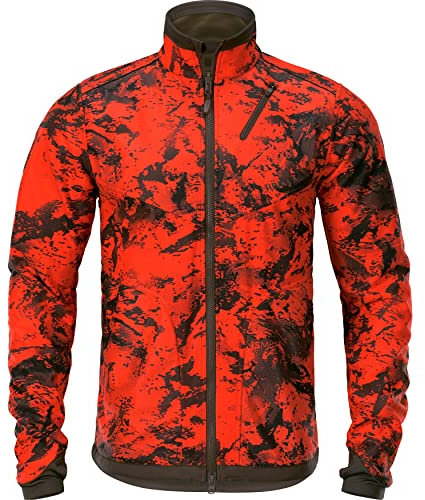 Härkila | Wildboar Pro Reversible WSP Jacke | Professionelle Jagd Kleidung & Jagd Zubehör für Herren & Damen | Skandinavische Qualität Made to Last | Willow green/AXIS MSP®Wildboar orange, XXL
