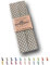 Sandras-Bastelladen Schrägband/Einfassband Baumwolle gefalzt 3m x 20mm - Punkte Muster 1002-Grau-Weiß