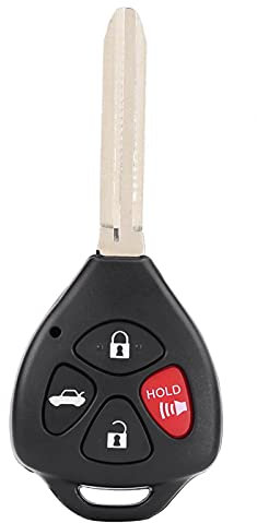 Autosteuerungsschlüssel, 4 Tasten Fernbedienungsschlüssel Shell Case Fob für Toyota Corolla Camry Matrix RAV4 für toyota hilux 4 button replacement key toyota corolla 2009 remote key 2013 toyo