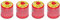 ROTHENBERGER Industrial Top Gas Schraub - Gaskartusche 450g - 740 ml - Vorteilsdose für lange Einsatzdauer ; 7/16 EU, 4 Stück, 1500003478-4