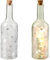 alles-meine.de GmbH 2 Stück Lichterflaschen/Licht LED - Dekoflaschen Verschiedene Motive frei wählbar Silber - 34 cm - Lichtflasche/Flasche mit Licht - Batterie Betrieb..