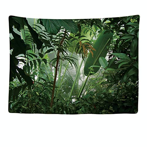 Ulticool - Wandteppich Tapestry Dekoration Wohnung - Tropenwald Natur Eco Grün Pflanzen Wald - 200 x 150 cm groß - Wandtuch Wandbehänge - Accessoires für Schlafzimmer Wohnzimmer Kinderzimmer