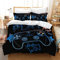 MIQEBX Gamepad Housse de Couette 220x240 cm Parure de Lit 2 Personnes en Microfibre Manette de Jeu Vidéo Console de Jeu Housse de Couette avec Fermeture Éclair + 2 Taies d'oreiller 50x75 cm