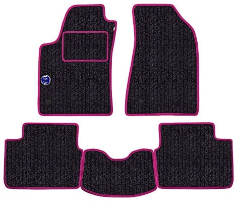 Fußmatten Set für BMW Serie 3 E36 Cabrio Baujahr 1994 bis 1998 in Teppich Made in Italy in Anthrazit mit Logo und Kanten