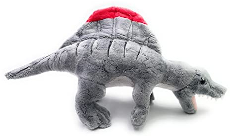 Onwomania Plüschtier Kuscheltier Stoff Tier Spinosaurus Dino Dinosaurier 37cm Grau