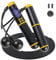 Corde à sauter numérique sans fil – Corde à sauter réglable sans enchevêtrement et poignée antidérapante avec cordes à sauter lestées pour fitness, exercices pour enfants et adultes
