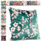 ANRO Kissenbezug Kissenhülle Kissen Deko-Kissen Sofa Kissen Couch Kissen Sakura Petrol 40x40cm ohne Füllung