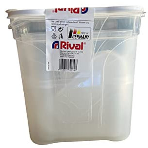 Rival Schüttdosen 3er-Set, 1,3 / 2,4 / 4 Liter, Weiß, Vorratsdose