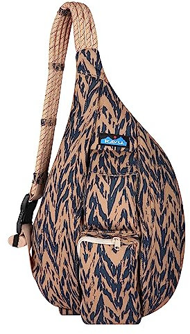 KAVU Original Rope Bag Sling Pack mit verstellbarem Schulterriemen – Chevron Shore