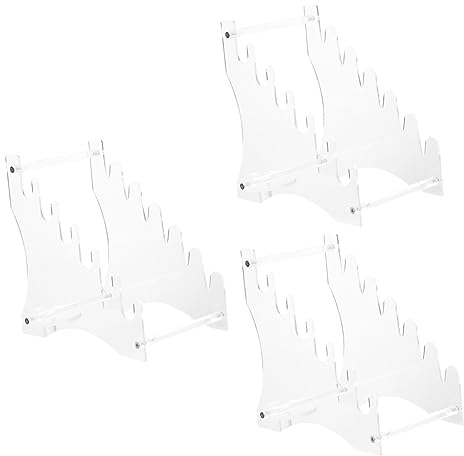 BESTonZON Desktop-Rack 3 Sätze Messerkoffer Für Sammlungen Magnetischer Messerständer Messervitrinen Für Sammlungen Taschenmesser -vitrine Messer Vitrine Küchenwaren Acryl Metall Regal