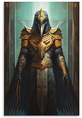 Poster mit Anubis Horus, antiker griechischer Mythologie, Wandkunst, Gemälde, Leinwanddrucke, Dekor-Poster, Kunstwerke, 20 x 30 cm, 8 Stück