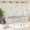 Festnight Hausbett Kinder 80 x 200 mit Schubladen Kinderbett 80 x 200 mit Schubladen Stauraumbett 80x200 Holzbett mit Schubladen Massivholz mit LattenrostWeiß 80 x 200 cm