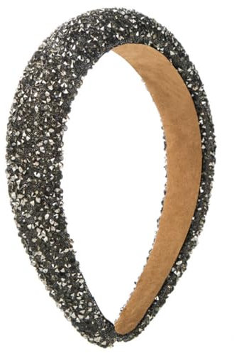 scicent Haarbänder Mode Strass Stirnband Kopfbedeckung Haarbänder Perlen Kristall Schmucksteine Glitzernd Diamant Dick Bling Haarreifen Styling Accessoires für Frauen Braut Hochzeit - 25427
