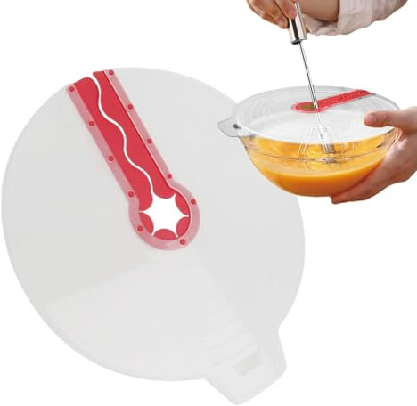 Hand Mixer Splatter Guard - 12 Inch Egg Splashing - Anti Splash Egg Bowl Whisks, Cooking Kitchen Tools for Home Baking