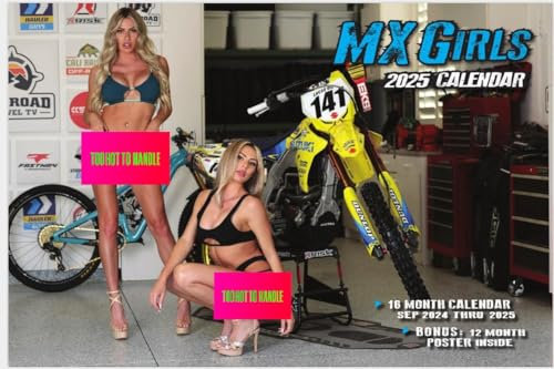 2025 MX Girls Motocross Deluxe Wandkalender mit gratis Poster