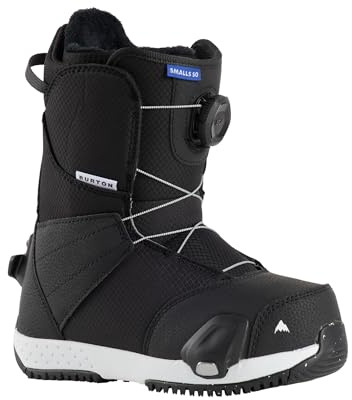 Burton Kids' Smalls Step On Snowboard Boots, Size 4K, Black