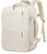 LOVEVOOK Reiserucksack Flugzeug Damen, Handgepäck Rucksack 40x30x20, Carry On Luggage Travel Backpack 24l für 14 Zoll Laptop, Cabin Kofferrucksack für Business Reisen, Beige