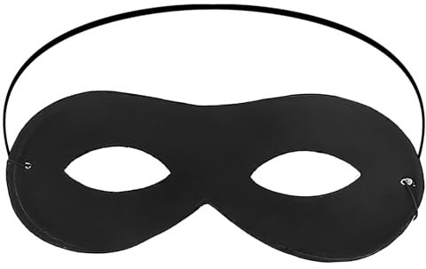 Sprinlot Augenmaske Schwarz, Zorro Bankräuber Maske, Panzerknacker Räuber Mask, Dieb Einbrecher Maske, Für Halloween Und Karneval