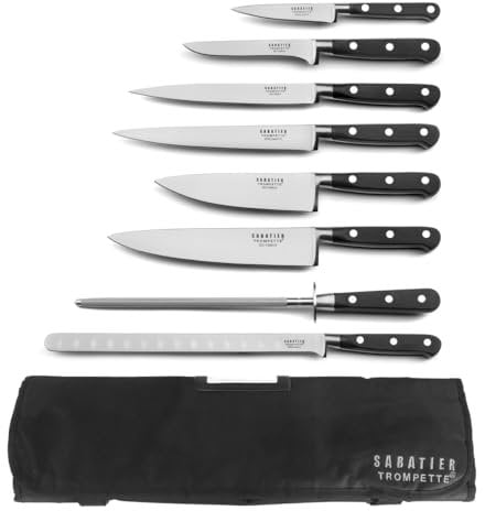 Sabatier Trompette Origin - Valise hôtelière 8 couteaux de cuisine