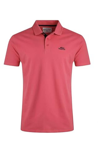 Weird Fish Miles Pique Polo Shirt Dark Pink Size XL