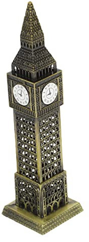 GRIRIW Metallgebäudemodell England Ornament Architekturmodell Metallhandwerk Dekorative Gebäudeskulpturen Heimdekoration Architekturgebäude